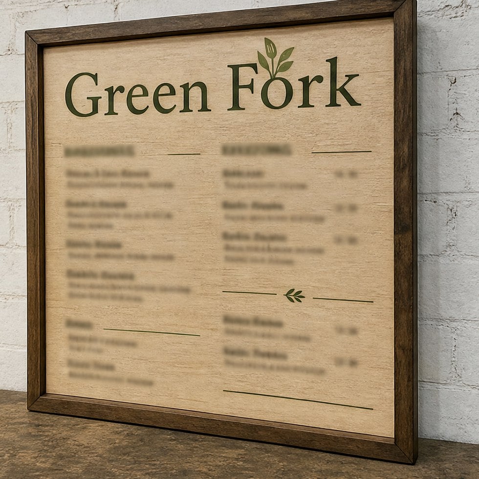 Custom Menu Boards