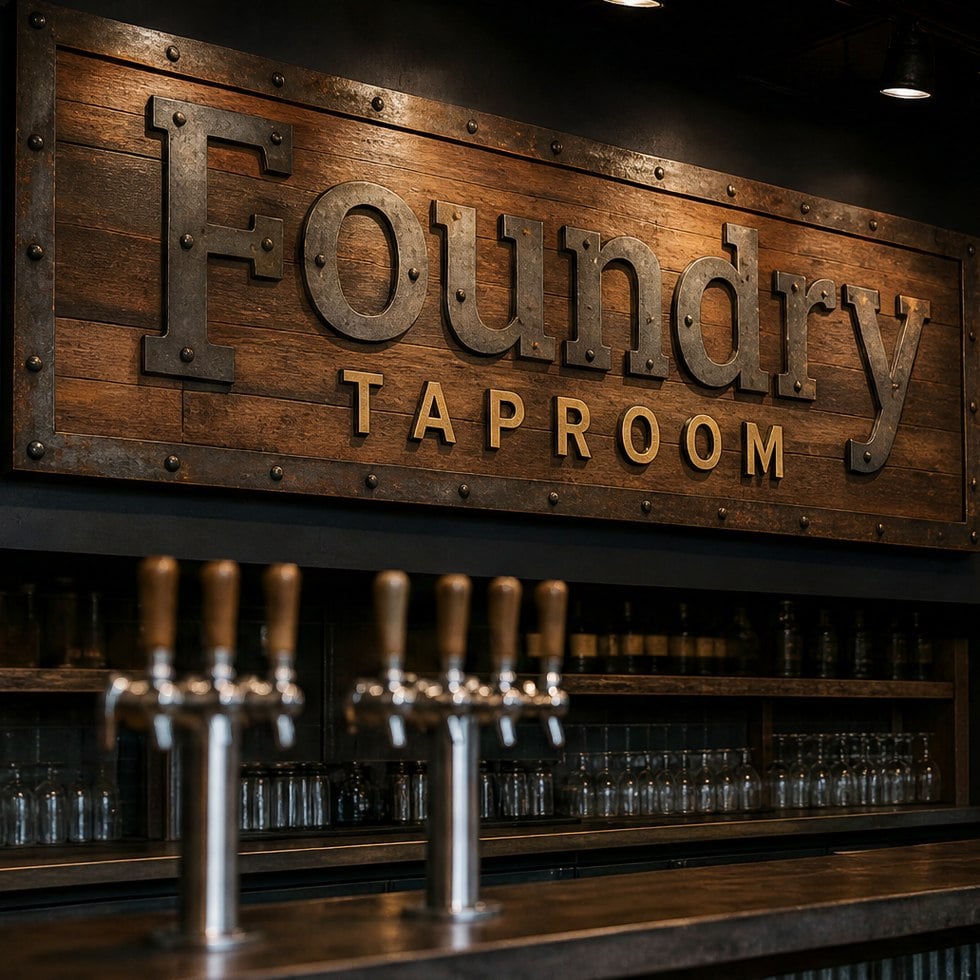 Customized restaurant signs for bars and breweries
